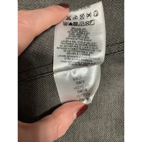 alexander mcqueen authentic Black Denim Jean Tank Bodycon Mini Dress 42 Small - Picture 10 of 10